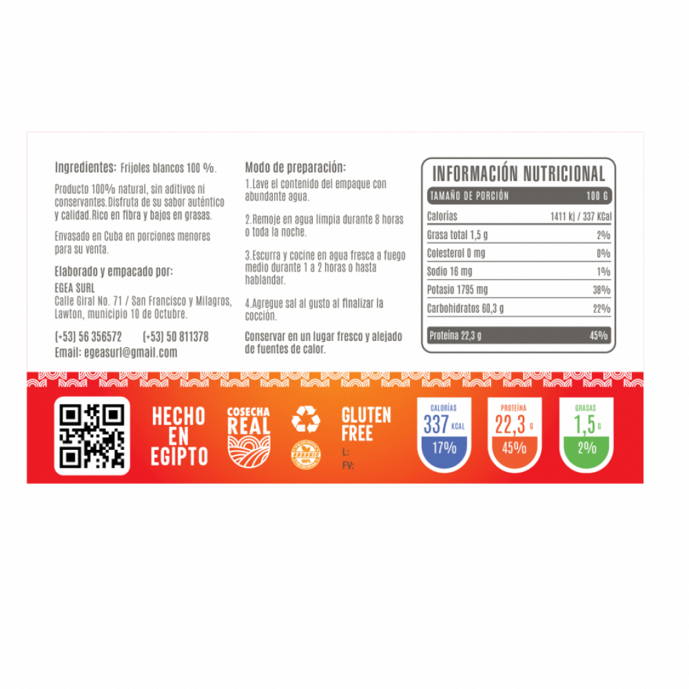 Frijoles blancos Cosecha Real (8 x 500 g / 1.1 lb) - Miniatura 3