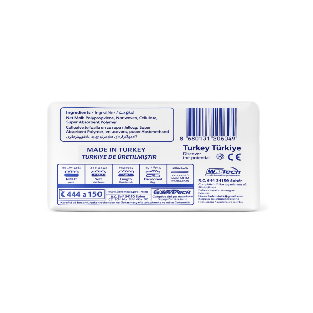 Toallas sanitarias nocturnas con alas First Lady (7 U) - Miniatura 3