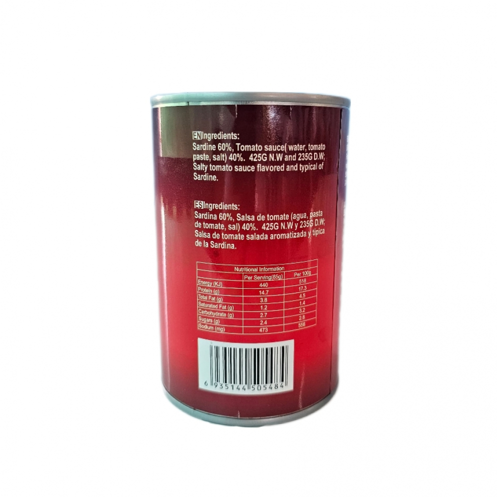 Sardina en salsa de tomate La Sabrosa (425 g / 14.99 oz) - Miniatura 3