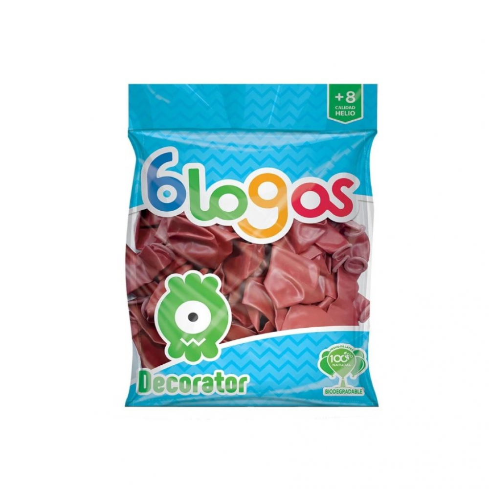 Paquete de globos rojo cereza Blogos Decorator (50 U) - Miniatura 2