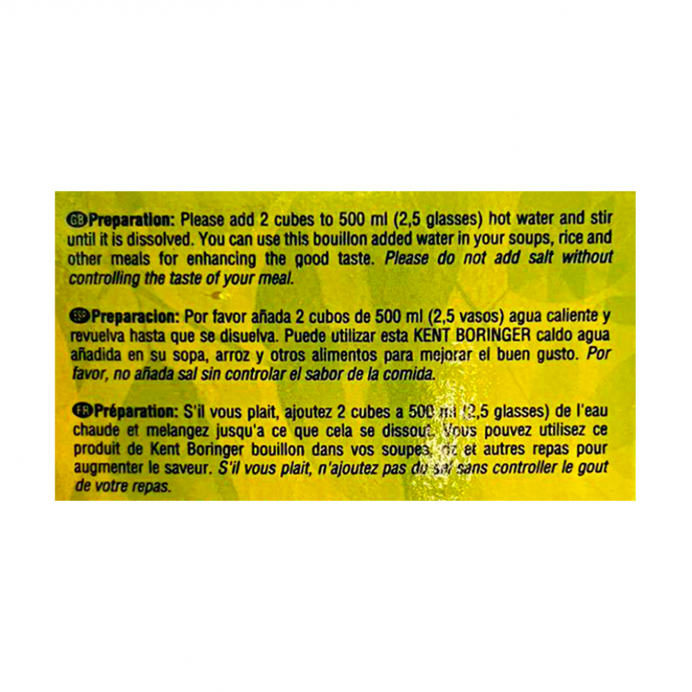 Caldo de res Kent Boringer (25 x 4 g) - Miniatura 4