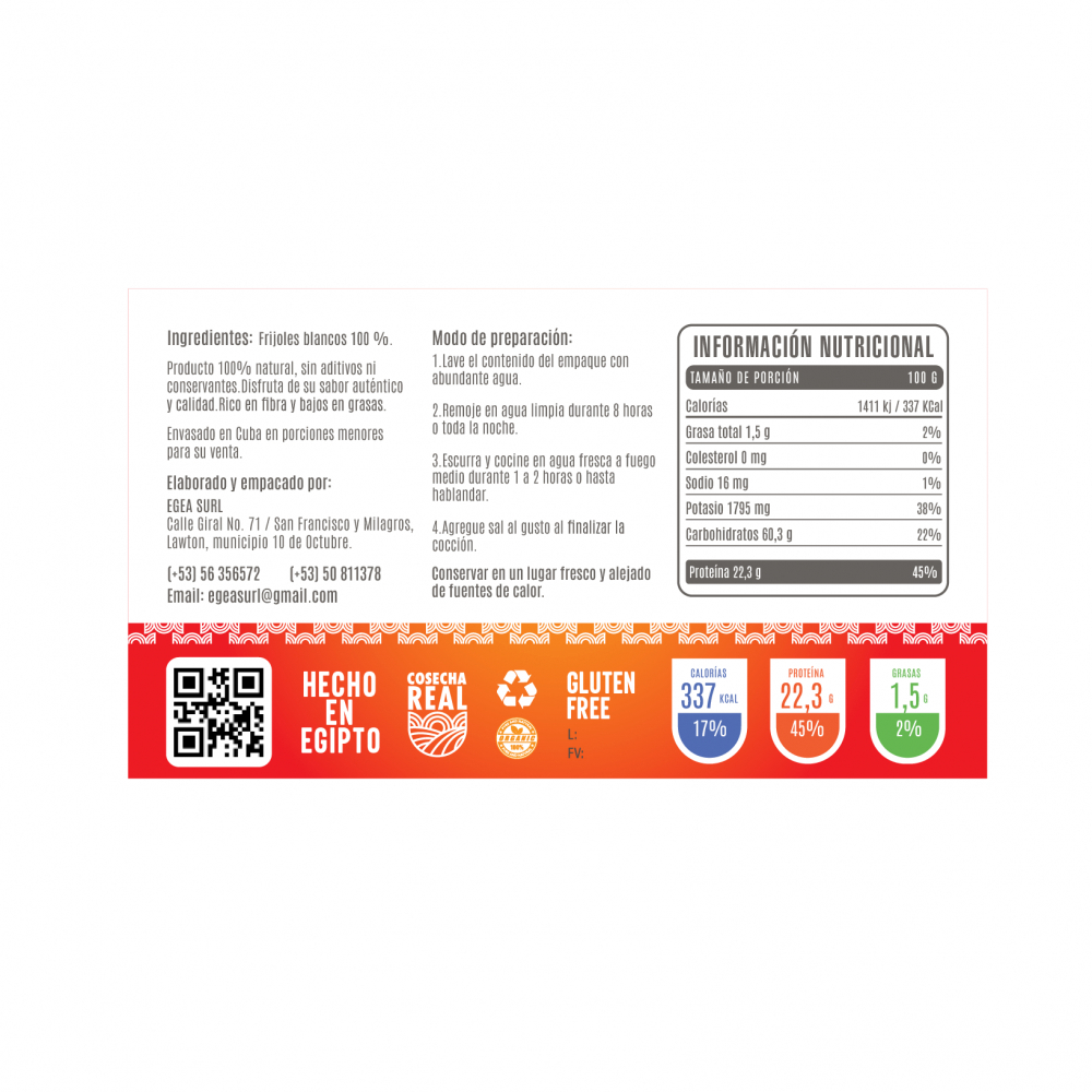 Frijoles blancos Cosecha Real (500 g / 1.1 lb) - Miniatura 3