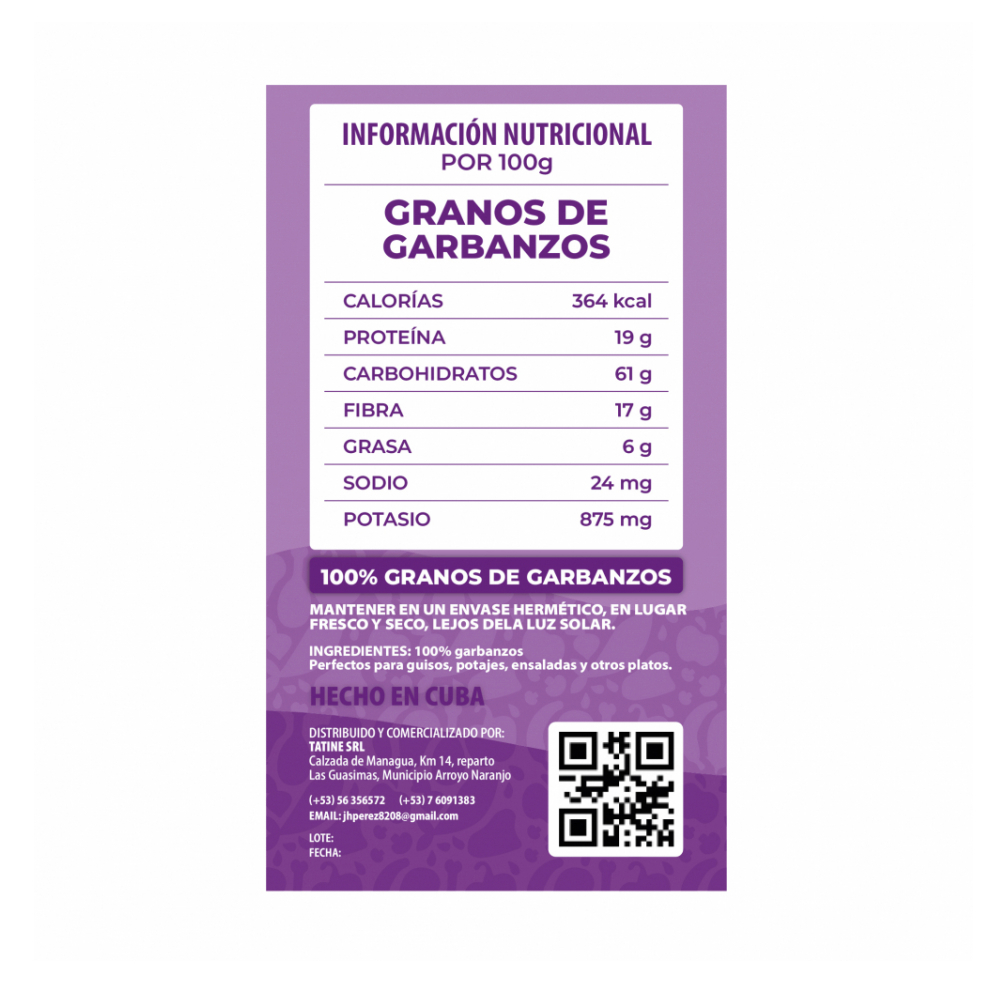Garbanzos Campo Vivo (4 x 1 kg / 2.2 lb) - Miniatura 2