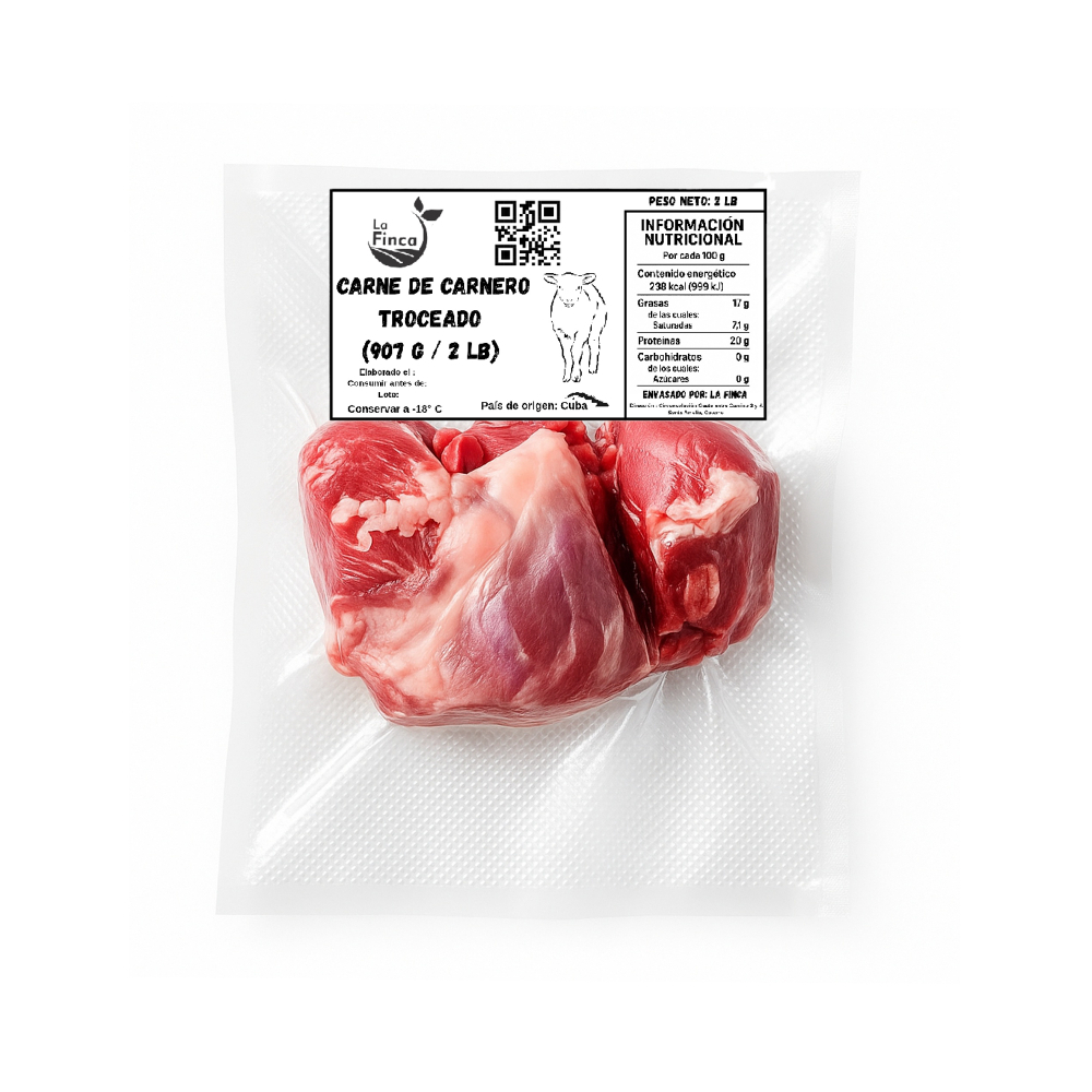 Carne de carnero troceado La Finca (907 g / 2 lb) - Miniatura 2