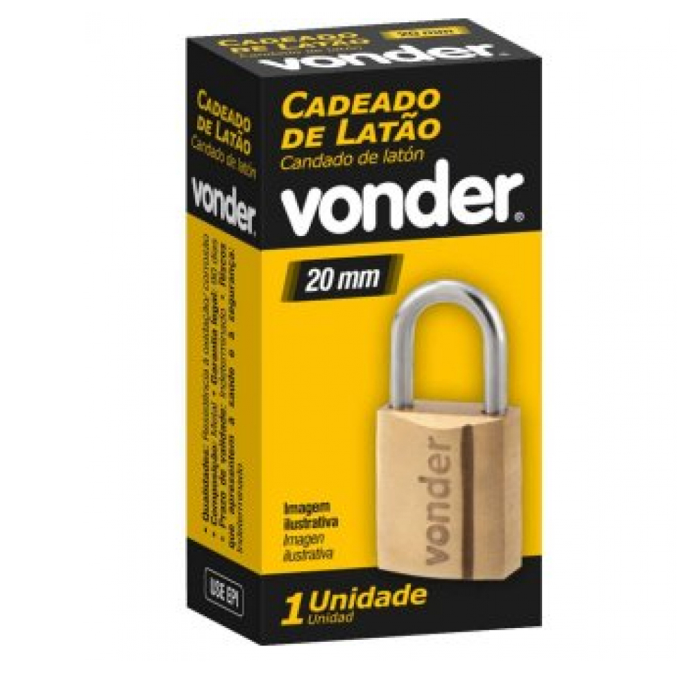 Candado de latón de 20 mm Vonder - Miniatura 2