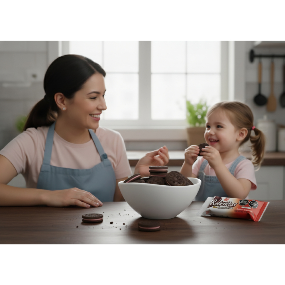 Galletas Rellenitas sabor chocolate-fresa GN (36 g / 1.27 oz) - Miniatura 4