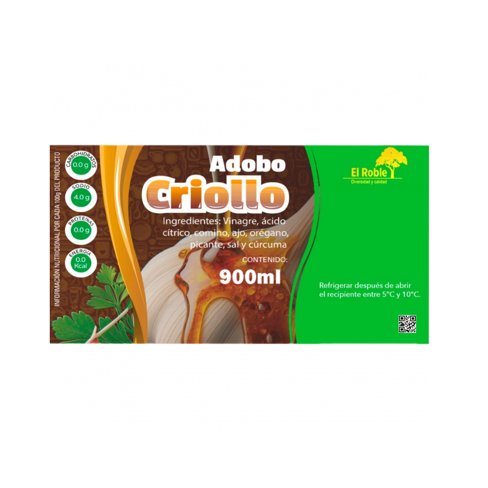 Adobo criollo El Roble (900 ml) - Miniatura 2