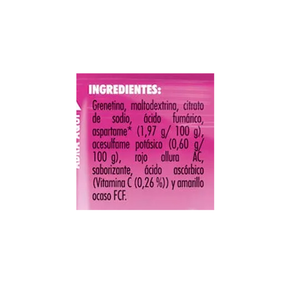 Gelatina sin azúcar fortificada con vitamina C sabor frambuesa Jell-O (25 g) - Miniatura 3