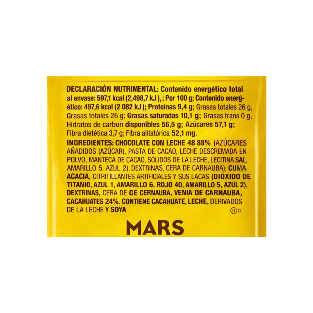 Chocolates con leche confitados con cacahuates M&M's (120 g / 4.23 oz) - Miniatura 4