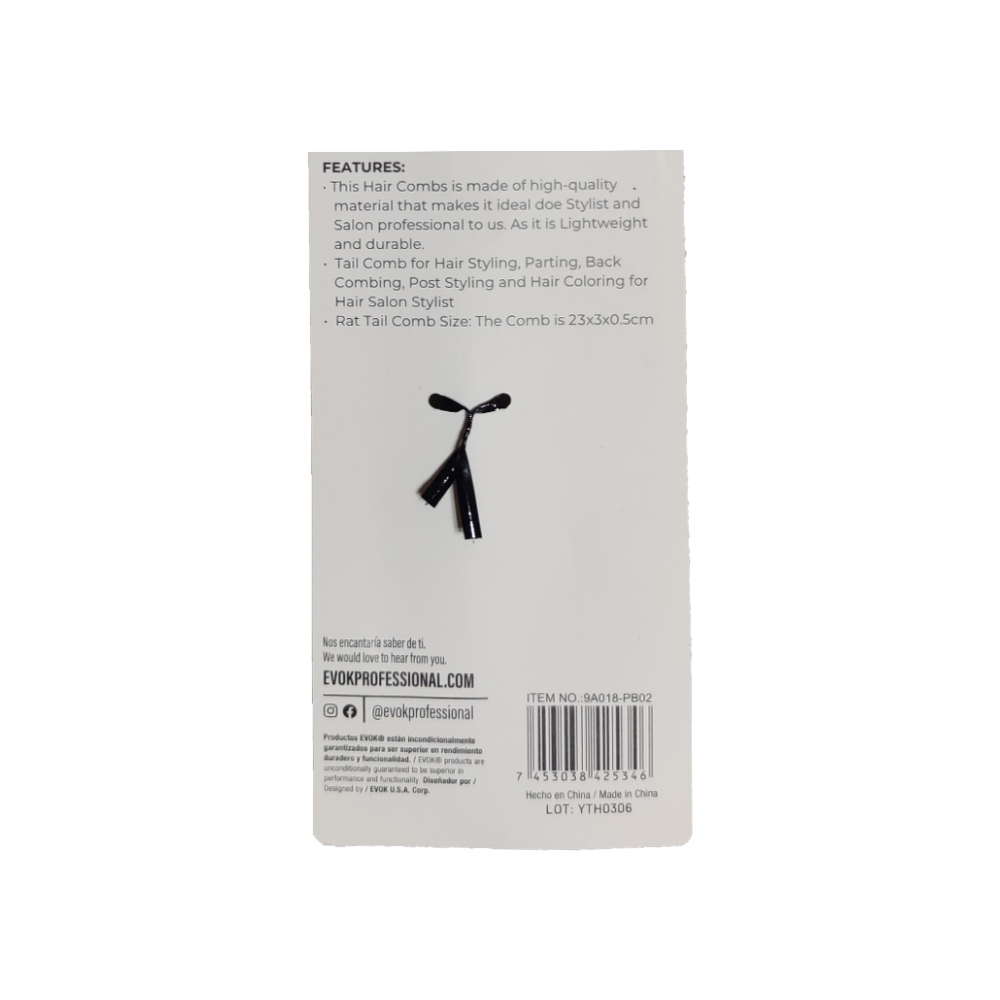 Peine cabo largo para el cabello Evok - Miniatura 3