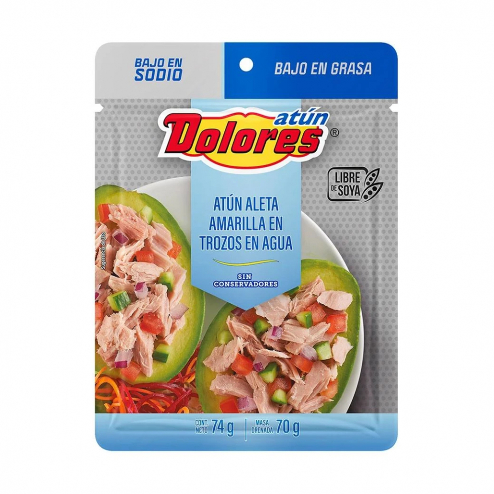 Atún aleta amarilla en trozos en agua Dolores (74 g / 2.61 oz) - Miniatura 2