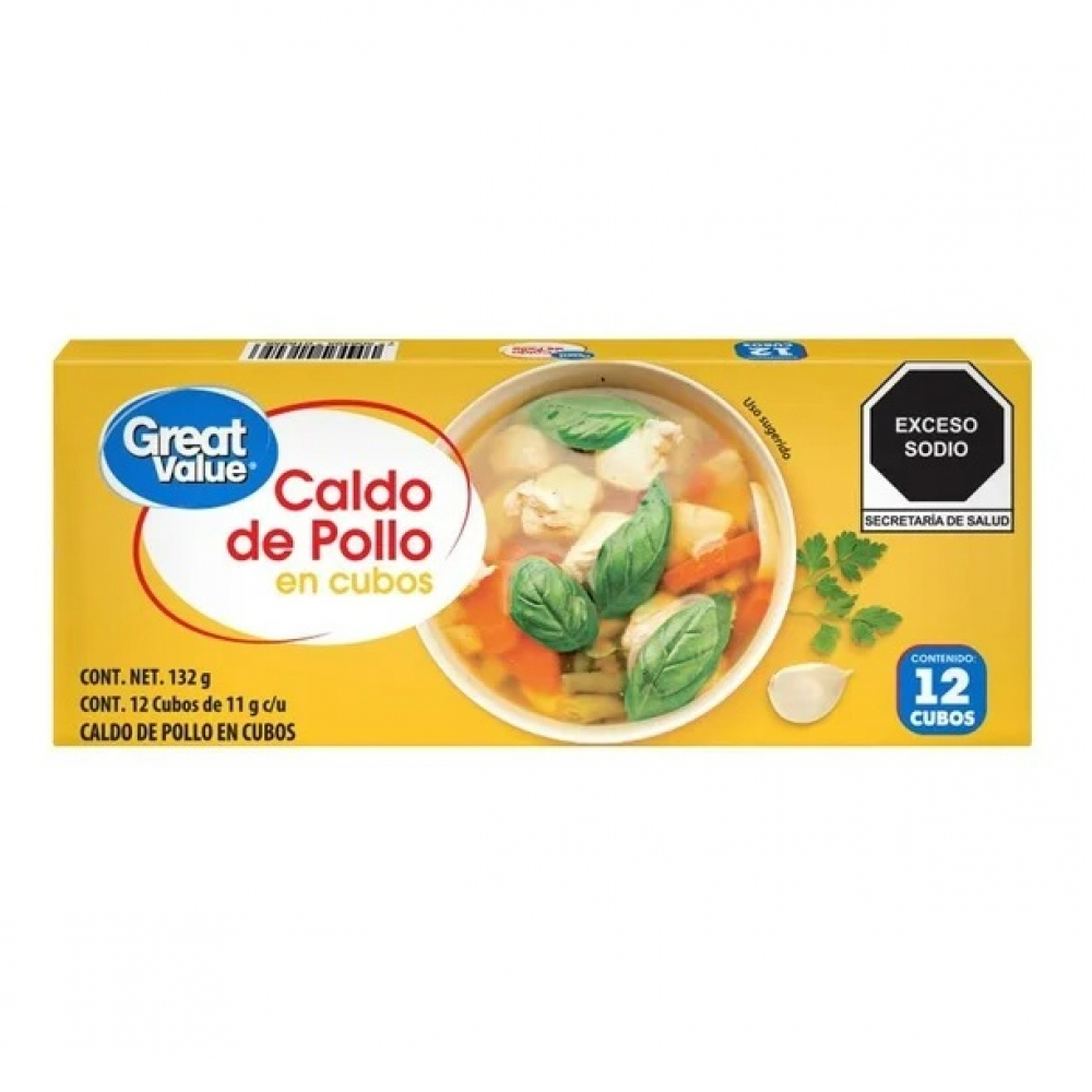 Caldo de pollo en cubos Great Value (132 g / 4.66 oz) - Miniatura 4