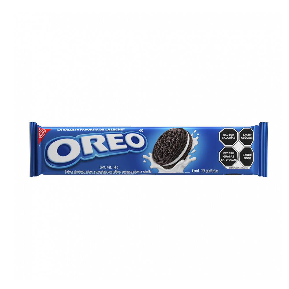 Galletas sándwich sabor a chocolate con relleno cremoso sabor vainilla Oreo (114 g / 4.02 oz) - Miniatura 2