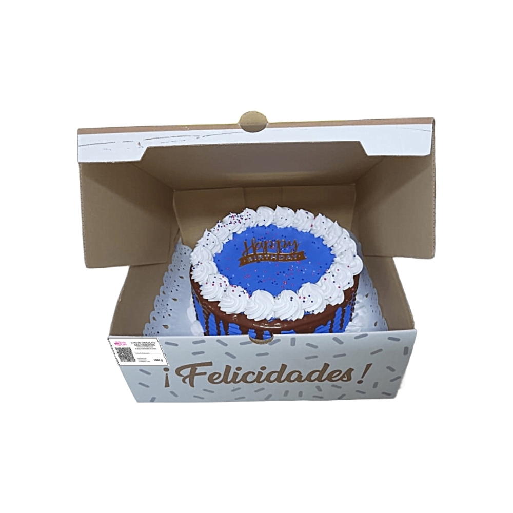 Cake de chocolate azul (6 comensales)+cabezotes - Miniatura 4
