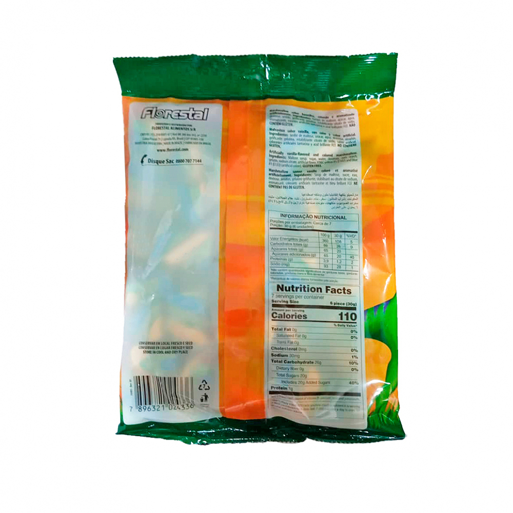 Malvavisco Fofs Dinos sabor vainilla Florestal (220 g / 7.76 oz) - Miniatura 2