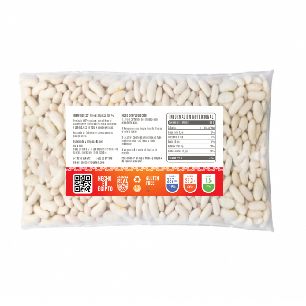 Frijoles blancos Cosecha Real (6 x 1 kg / 2.2 lb) - Miniatura 2