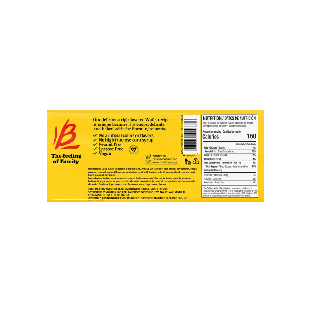 Sorbeto de coco Bauducco (142 g / 5 oz) - Miniatura 2