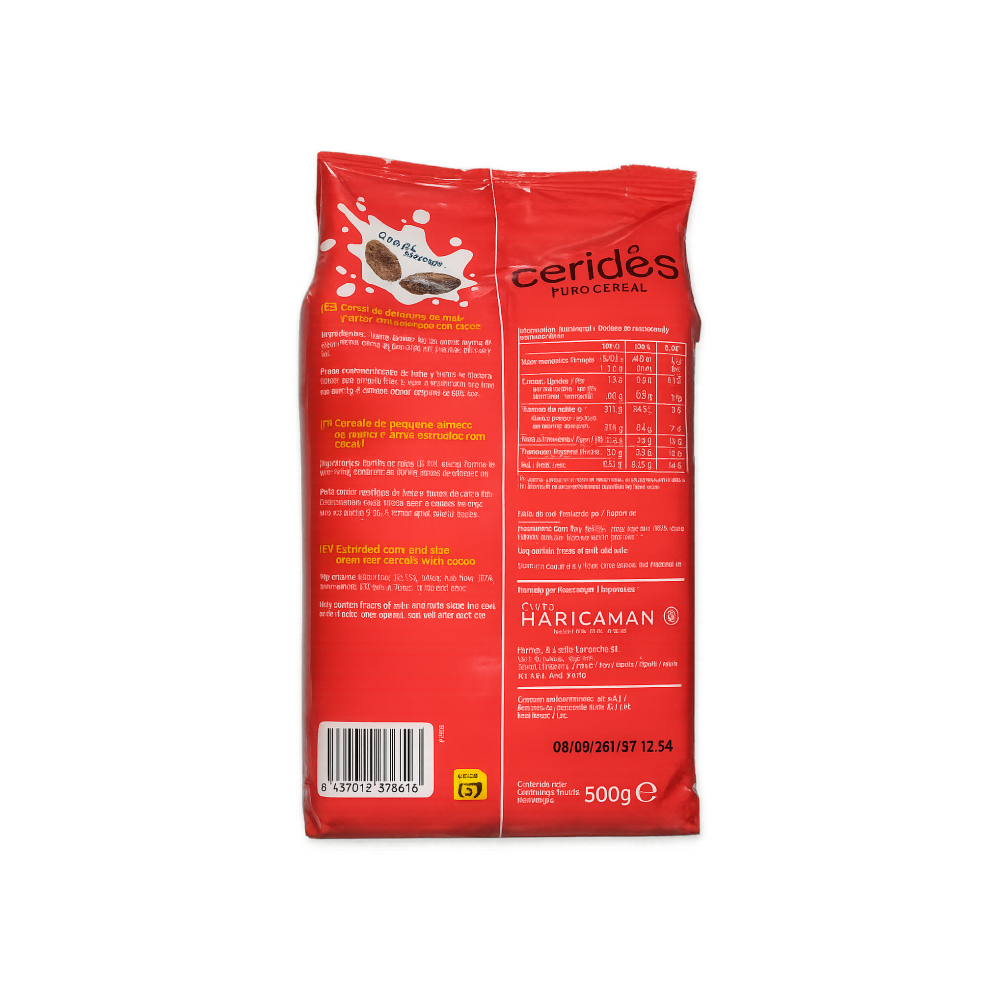 Cereal con copos de chocolate Ceridés (500 g / 1.10 lb) - Miniatura 3