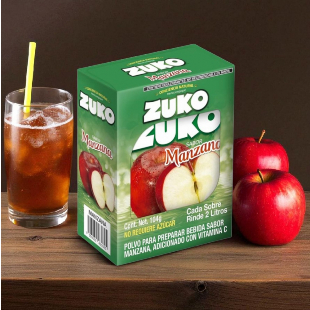Refresco instantáneo sabor manzana Zuko (104 g / 3.67 oz) - Miniatura 2