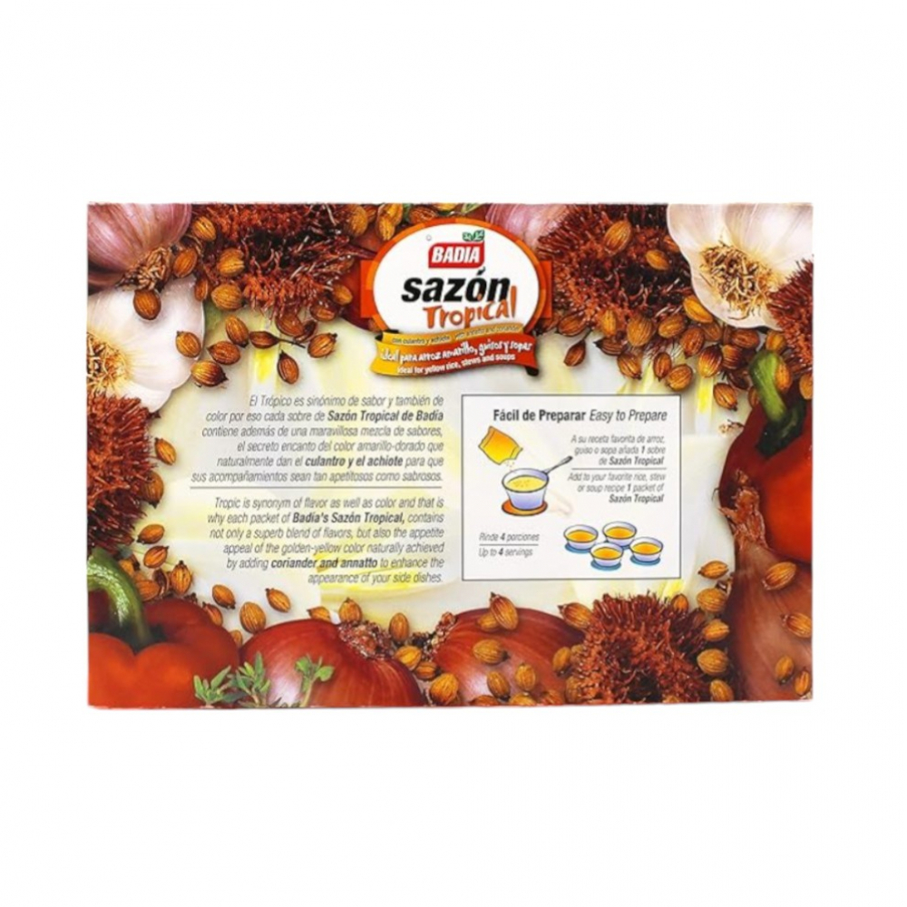 Sazón tropical con culantro y achiote Badia (100 g / 3.52 oz) - Miniatura 2