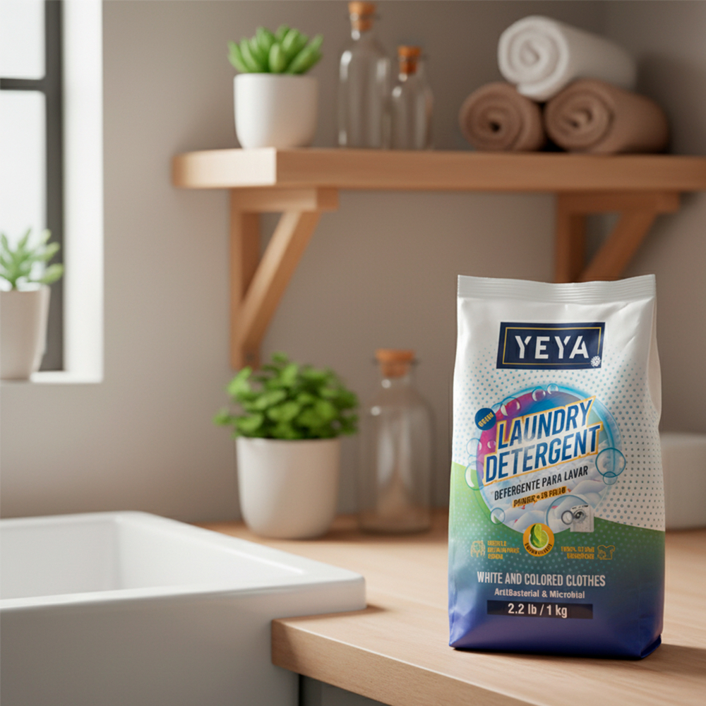 Detergente en polvo con aroma a limón YEYA (10 x 1 kg / 2.2 lb) - Miniatura 2