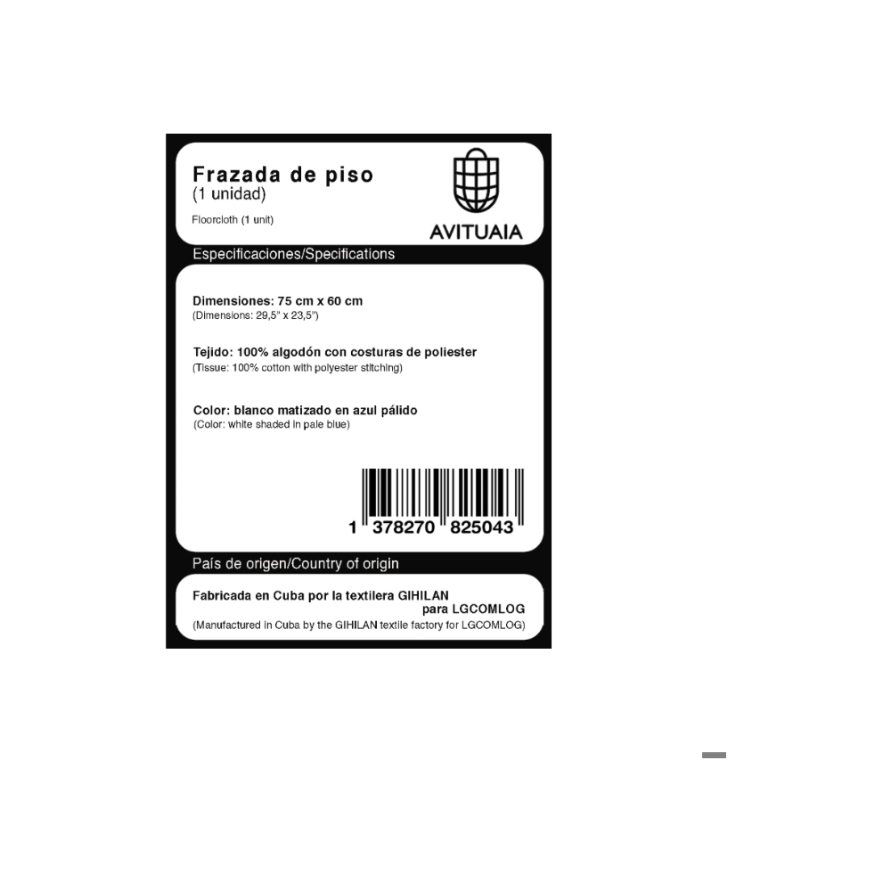 Frazada para limpiar el piso Avituaia (3 u) - Miniatura 3