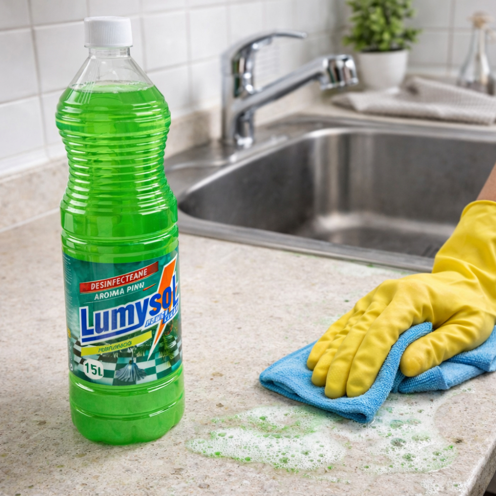 Fregasuelos perfumado aroma de pino Lumysol (1.5 L) - Miniatura 4