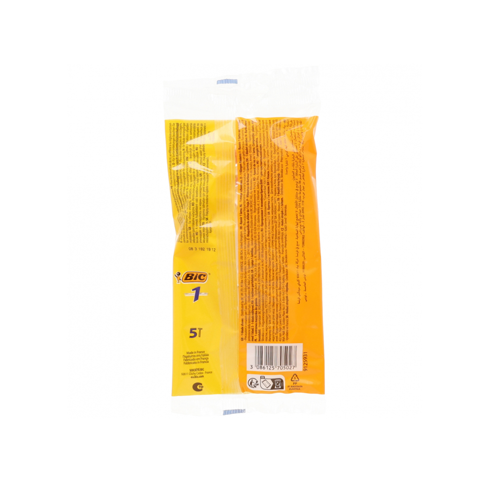 Maquinillas de afeitar desechables de 1 hoja Bic (5 U) - Miniatura 4