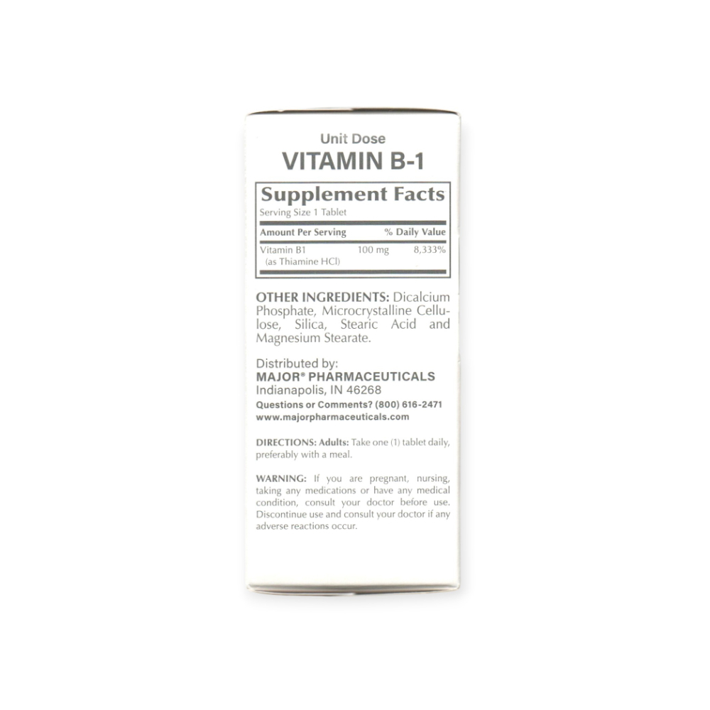Vitamina B-1 100 mg Major (50 tabletas) - Miniatura 2