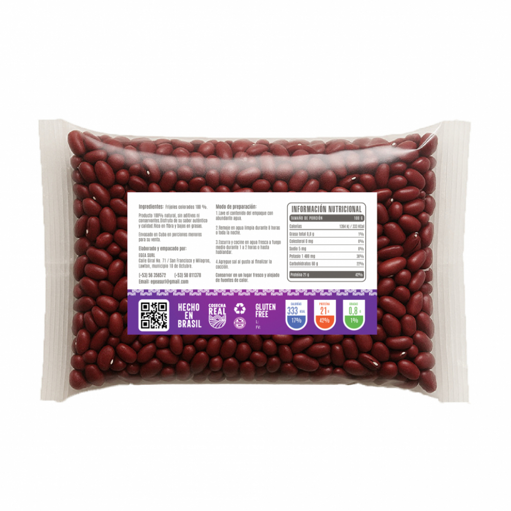 Frijoles colorados Cosecha Real (5 x 1 kg / 2.2 lb) - Miniatura 3
