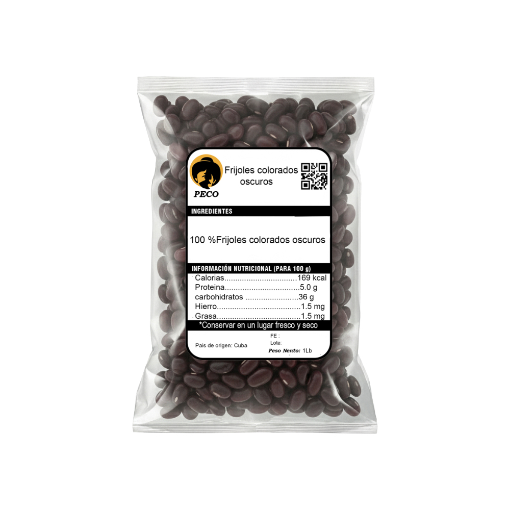 Frijoles colorados oscuros Peco (453.5 g / 1 lb) - Miniatura 2