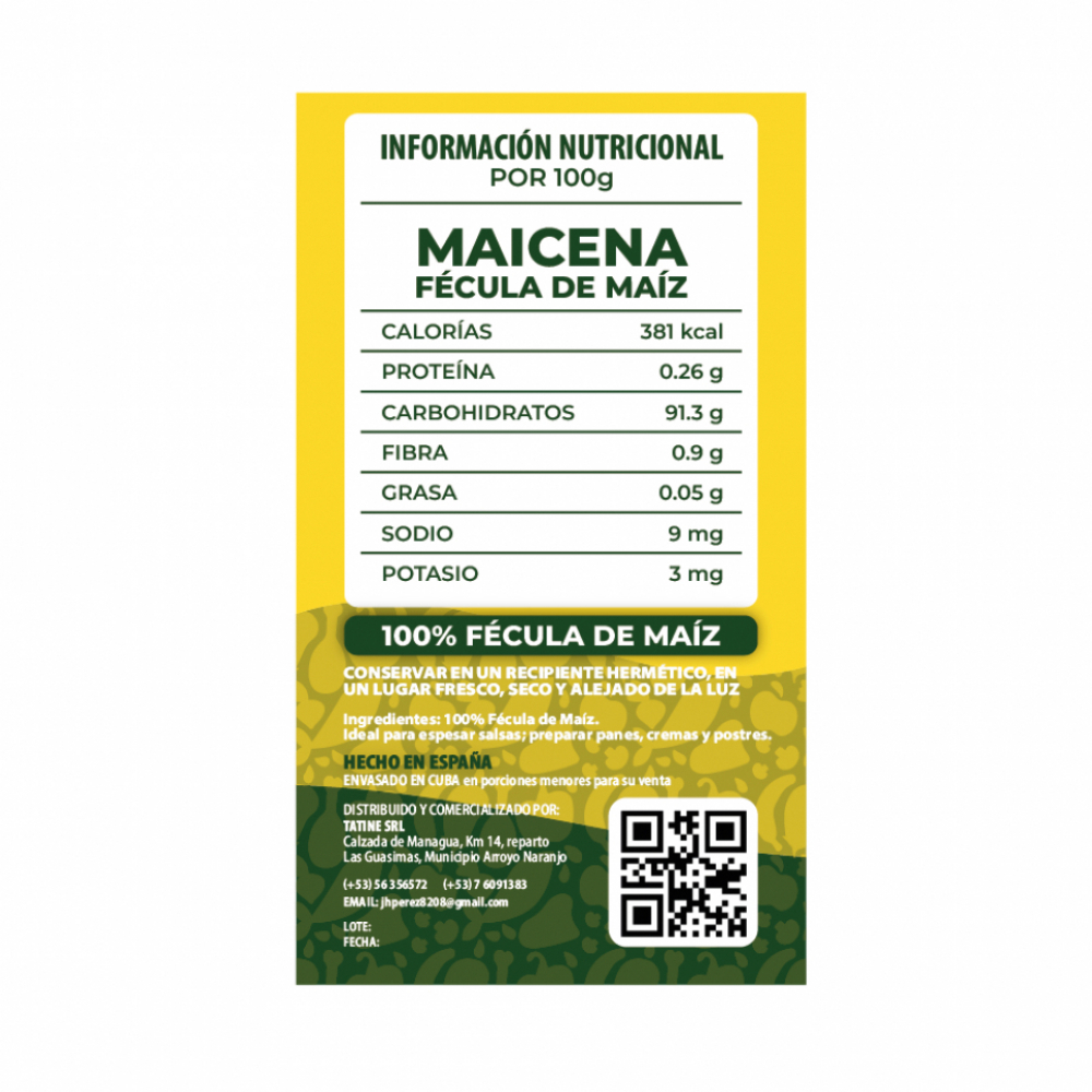 Maicena Campo Vivo (2 x 500 g / 1.1 lb) - Miniatura 2
