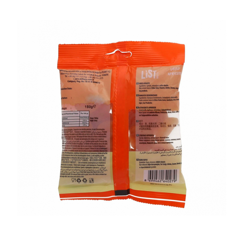Albaricoque seco List Nuts (150 g / 5.29 oz) - Miniatura 2