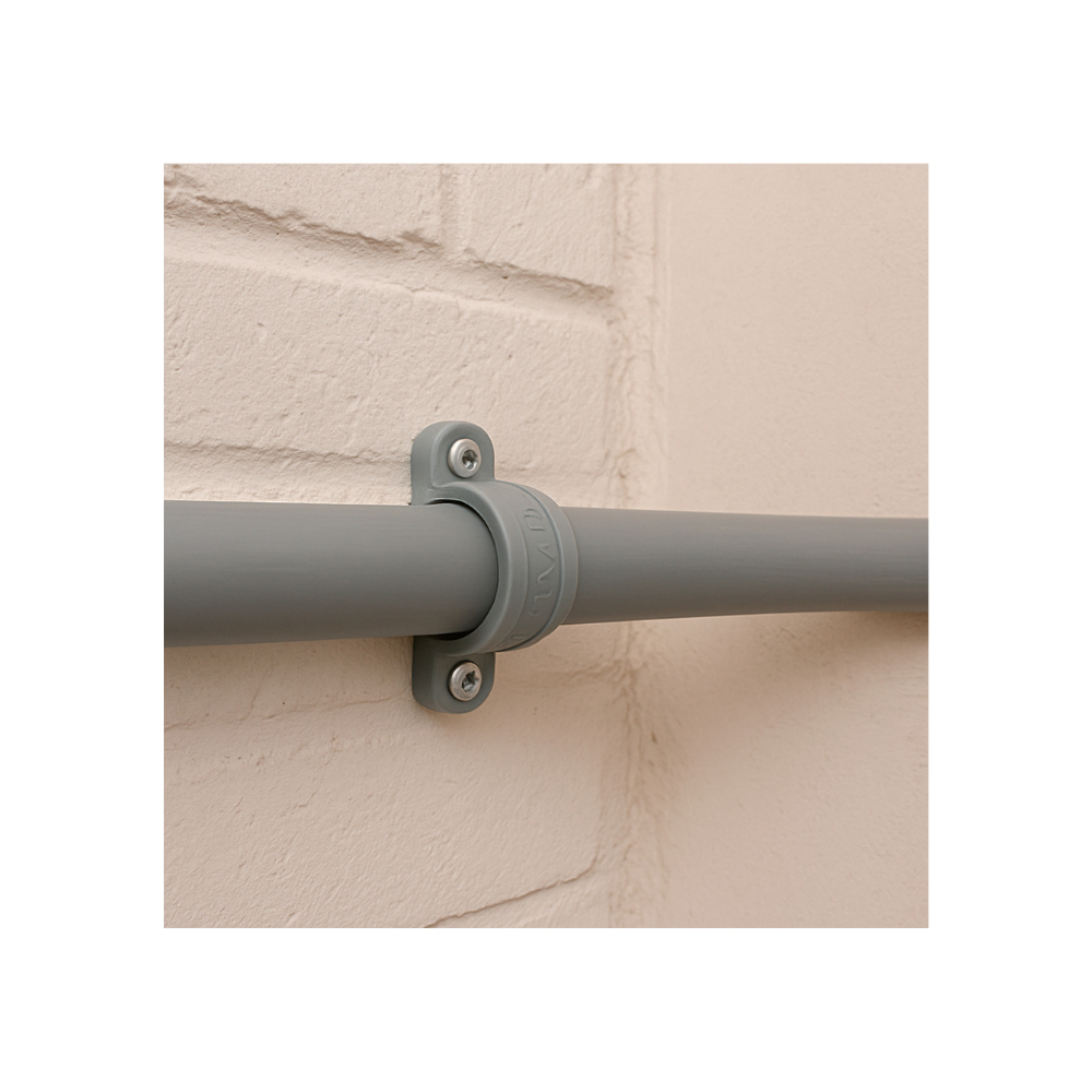 Abrazadera de 2 orificios de 2" PVC Malu - Miniatura 4