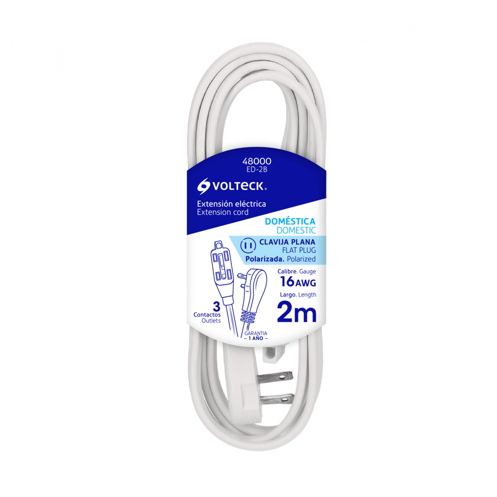 Extensión eléctrica de 2m Volteck 48000 - Miniatura 3