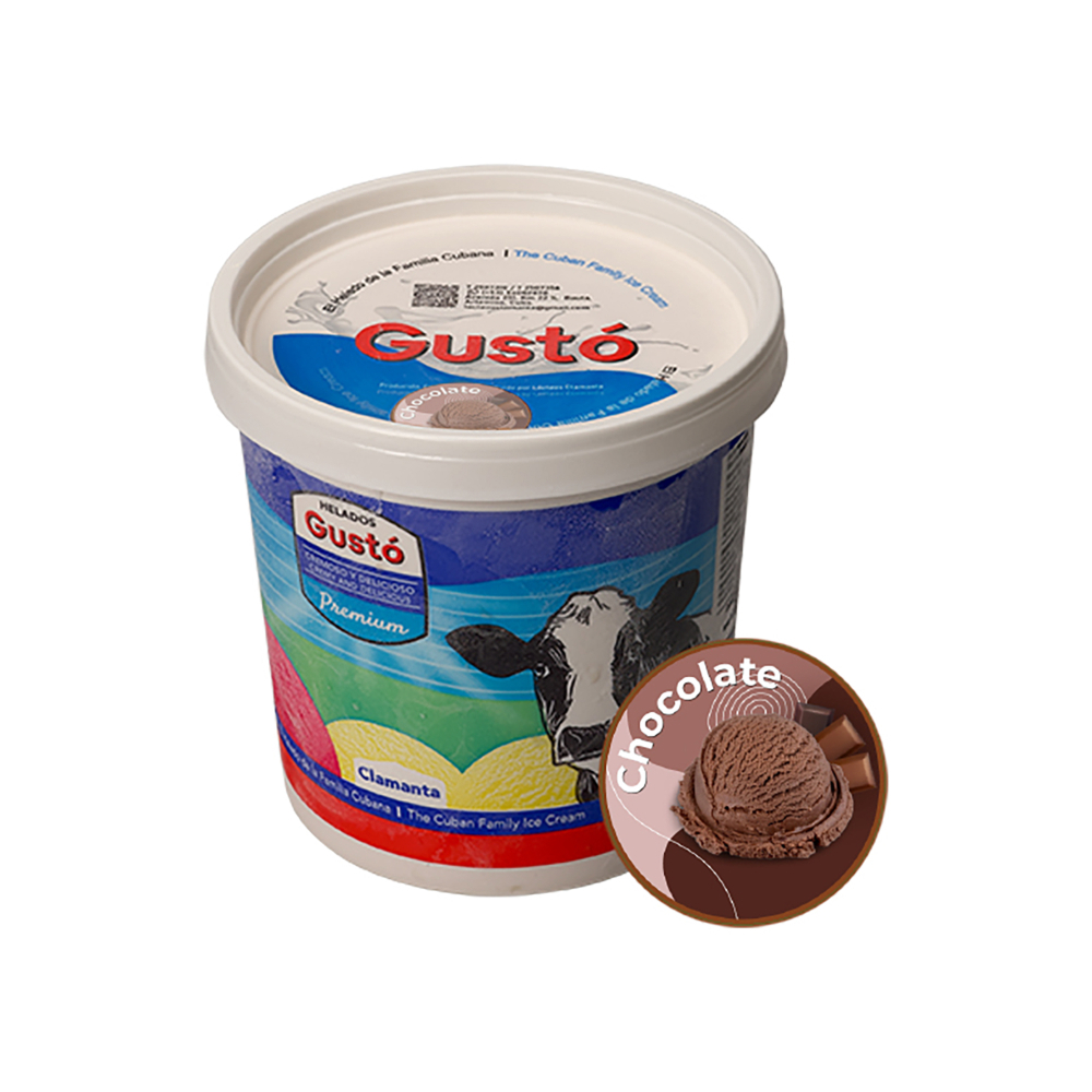 Helado Premium de chocolate Gustó (1 L) - Miniatura 2