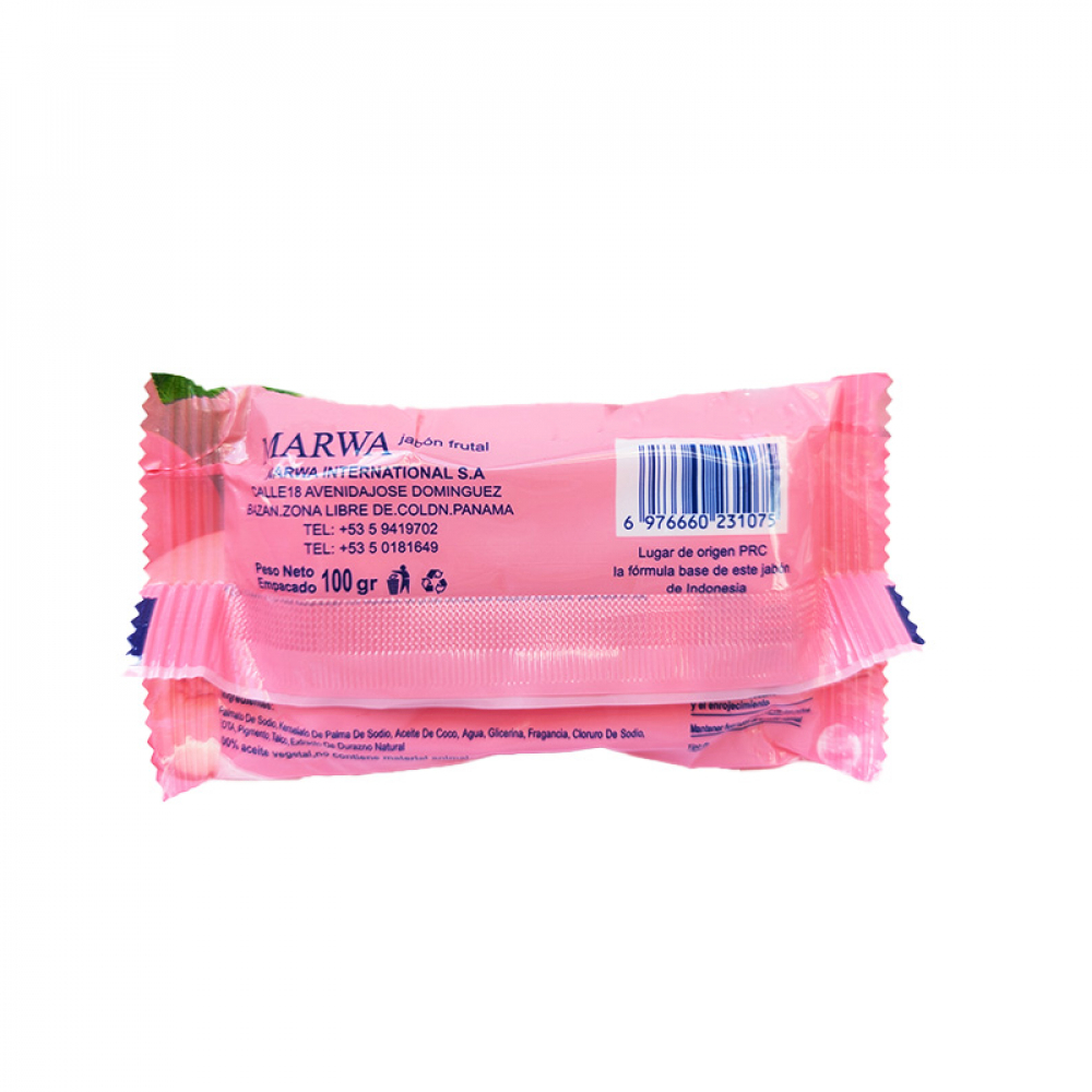 Jabón frutal con extracto de durazno natural Marwa (100 g / 3.52 oz) - Miniatura 2