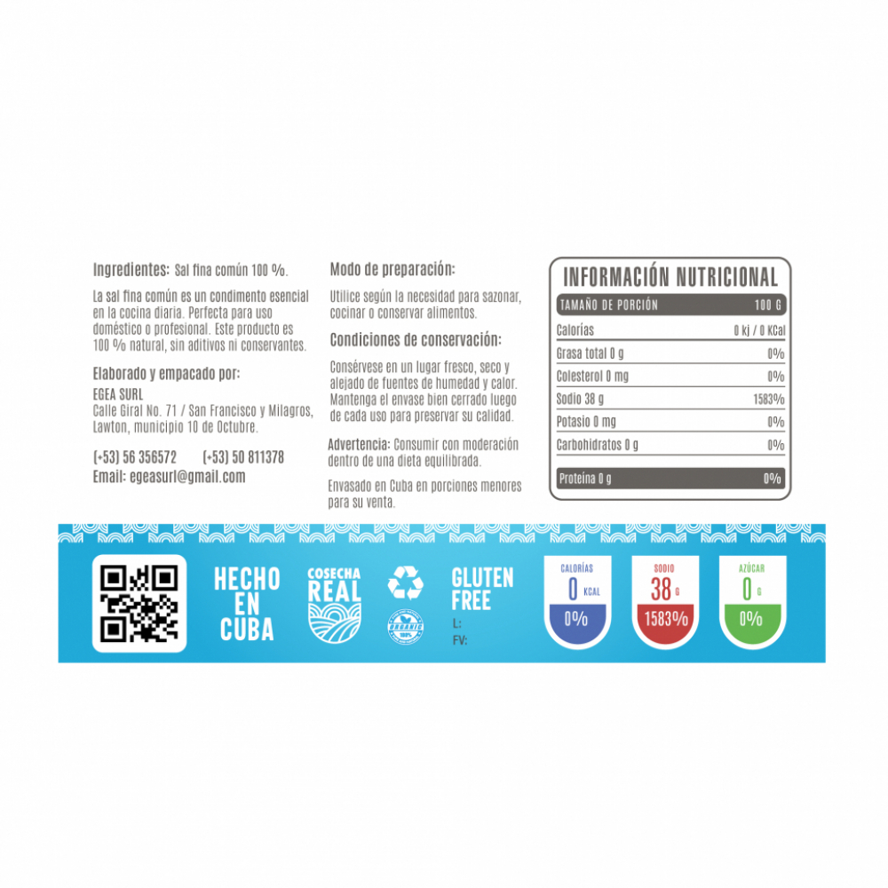 Sal fina común Cosecha Real (5 x 1 kg / 2.2 lb) - Miniatura 2