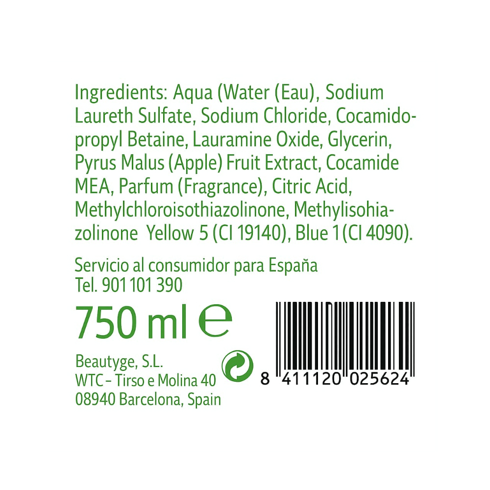 Champú manzana verde Geniol (750 ml) - Miniatura 3