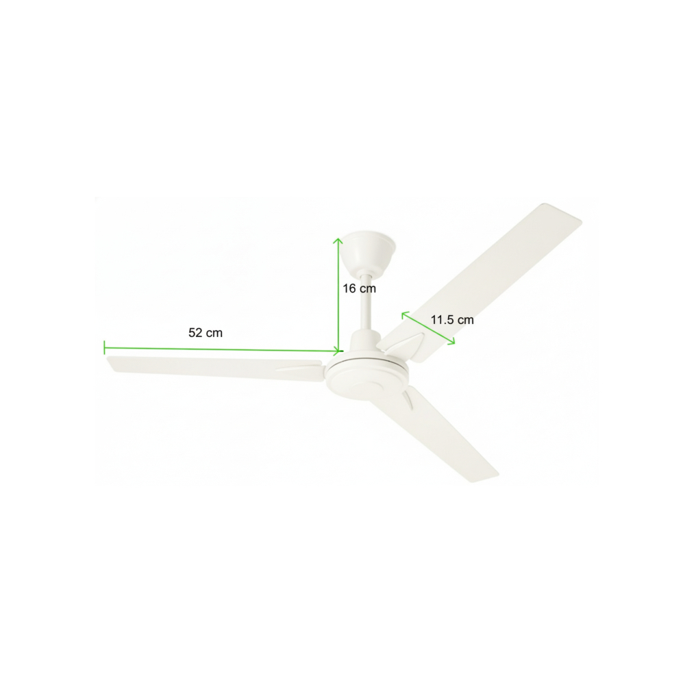 Ventilador de techo de 48" blanco Desmatt SCF-42 - Miniatura 4