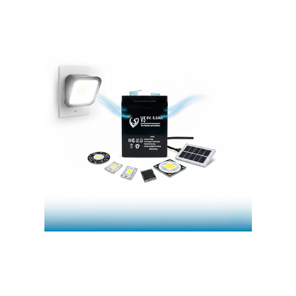 Batería para lámparas y ventiladores recargables de 6v 5.0 Ah V5 - Miniatura 3