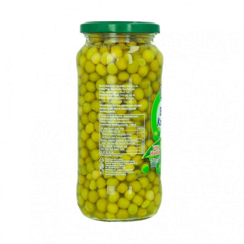 Guisantes verdes Burcu (570 g / 1.26 lb) - Miniatura 2