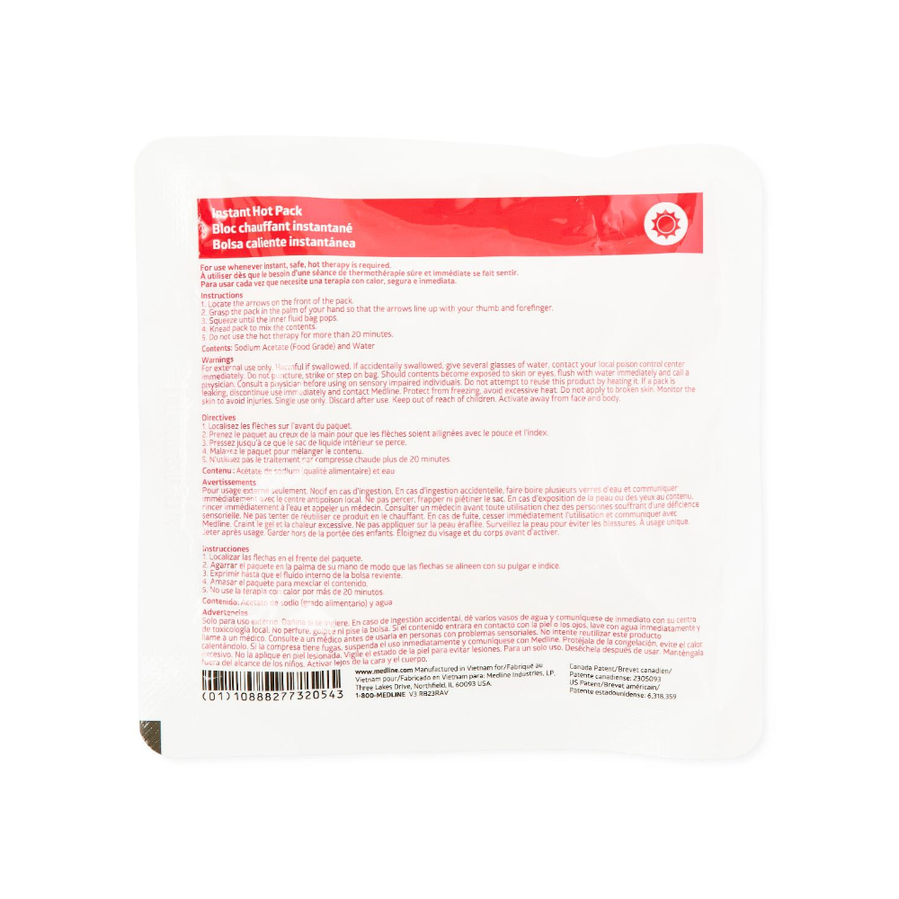 Bolsa caliente instantánea 15.24 cm x 15.24 cm Medline - Miniatura 2