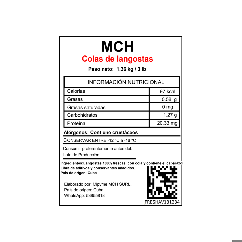Colas de Langosta MCH (1.36 kg / 3 lb) - Miniatura 4