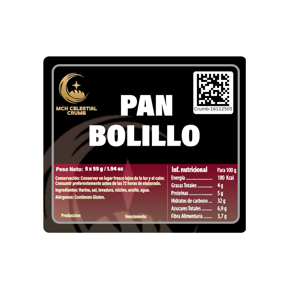 Pan bolillo MCH-Celestial Crumb (5 x 55 g / 1.94 oz) - Miniatura 2
