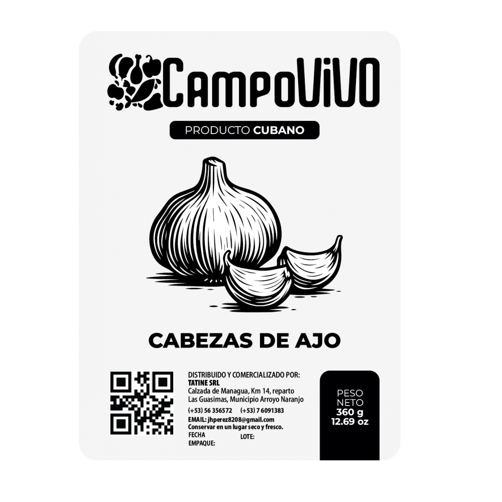 Cabezas de ajo Campo Vivo (360 g / 12.69 oz) - Miniatura 3
