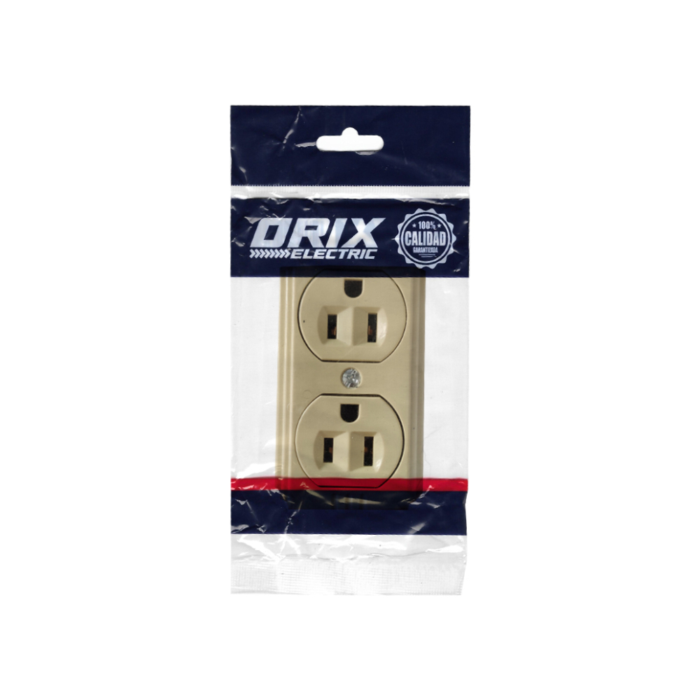 Tomacorriente doble de sobreponer - enchufe eléctrico de superficie - de 10 A / 125 V Orix - Miniatura 3