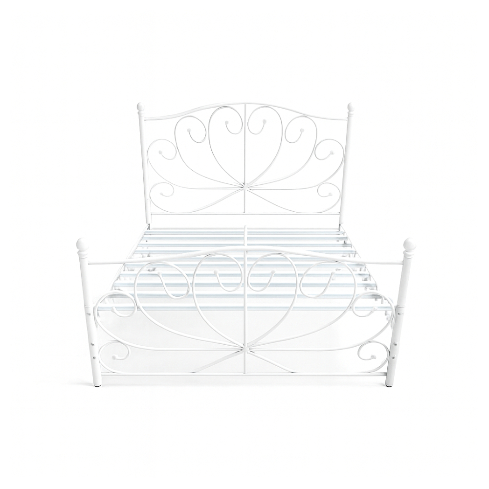 Cama de metal de color blanco modelo MAF51 - Imagen 1