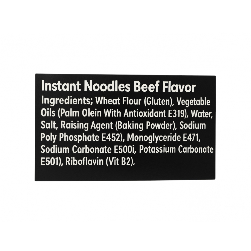 Sopa instantánea sabor a carne de res Yummy Noodles (70 g / 2.46 oz) - Miniatura 2