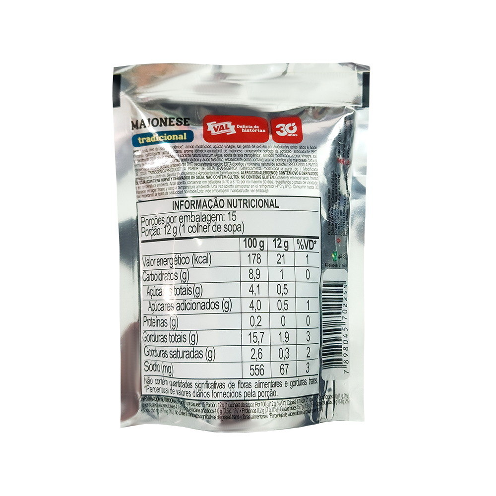 Mayonesa tradicional Val (180 g / 6.34 oz) - Miniatura 2